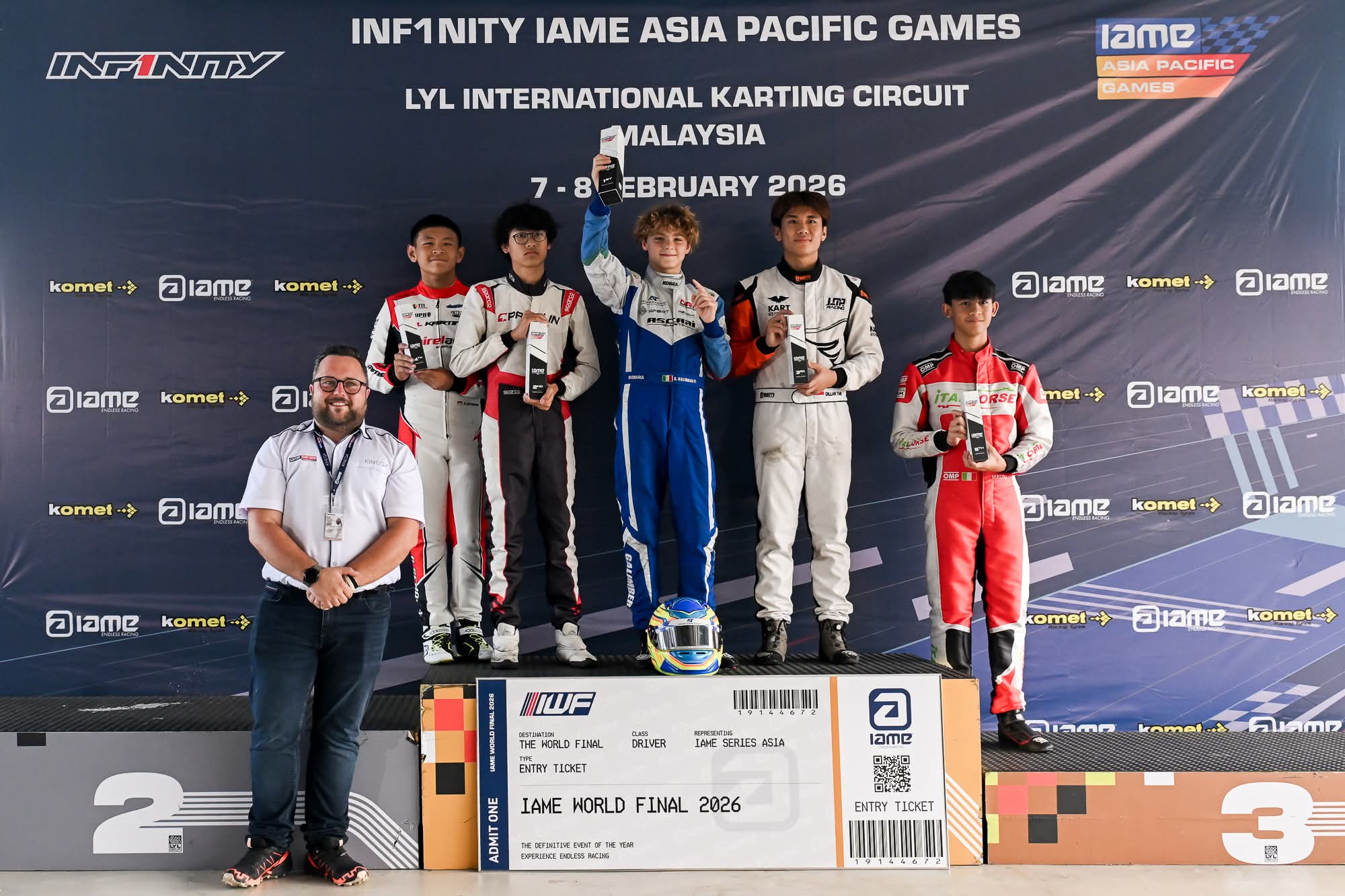 P1 Podium – IAME Asia Pacific Games 2026 Malaysia