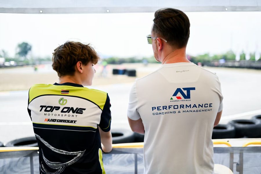 Andrea Galimberti with AT Performance coach at the track